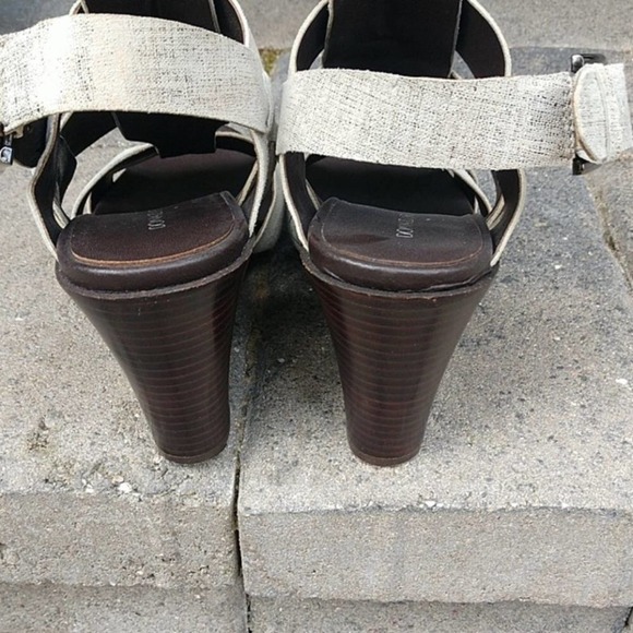 Donald J Pliner Metallic Suede Wedge Sandal - Picture 3 of 8